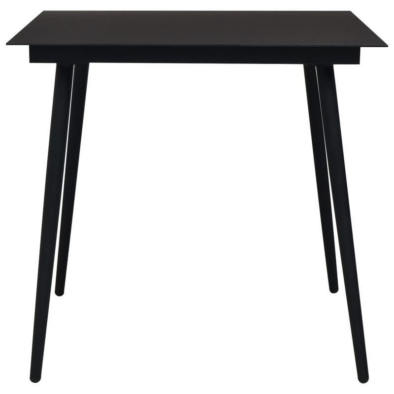 Casa si Gradina - Gradina si terasa - Mobilier exterior - Seturi mobila gradina - Set mobilier de gradina, 5 piese, negru, franghie bumbac & otel - Infinity.ro