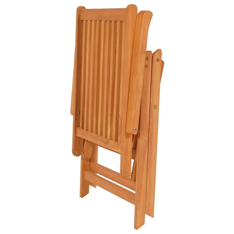 Casa si Gradina - Gradina si terasa - Mobilier exterior - Scaune si sezlonguri gradina - Scaune de gradina cu perne rosii, 6 buc., lemn masiv de tec - Infinity.ro