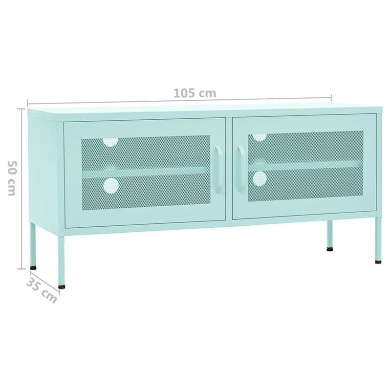 Casa si Gradina - Mobilier - Comode si corpuri - Comode - Comoda TV, verde menta, 105x35x50 cm, otel - Infinity.ro
