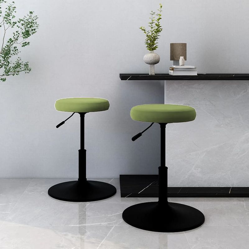 Casa si Gradina - Mobilier - Scaune si fotolii - Scaune - Scaune de bucatarie, 2 buc., verde deschis, catifea - Infinity.ro