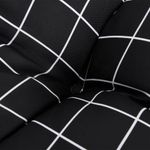 Casa si Gradina - Gradina si terasa - Mobilier exterior - Perne decorative exterior - Perna de paleti, negru, carouri, 50x50x12 cm, textil - Infinity.ro