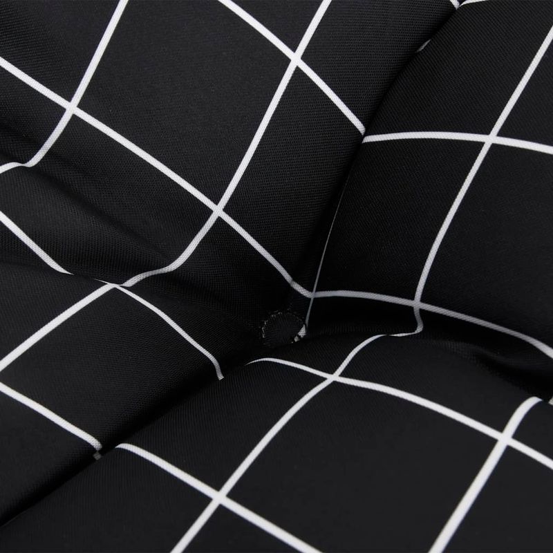 Casa si Gradina - Gradina si terasa - Mobilier exterior - Perne decorative exterior - Perna de paleti, negru, carouri, 50x50x12 cm, textil - Infinity.ro