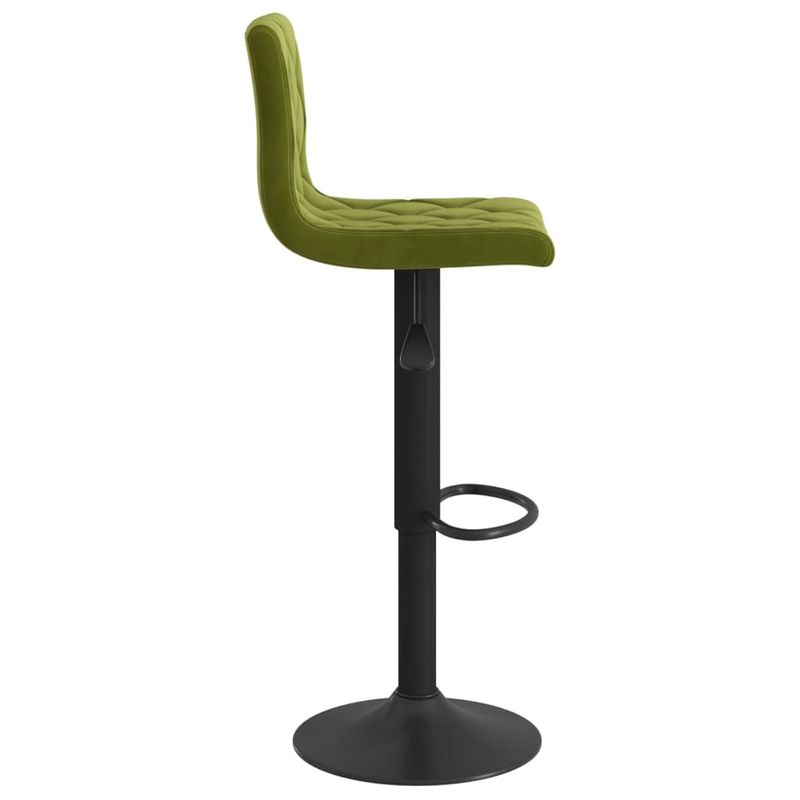 Casa si Gradina - Mobilier - Scaune si fotolii - Scaune - Scaune de bar, 2 buc., verde deschis, catifea - Infinity.ro