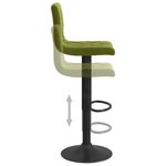 Casa si Gradina - Mobilier - Scaune si fotolii - Scaune - Scaune de bar, 2 buc., verde deschis, catifea - Infinity.ro