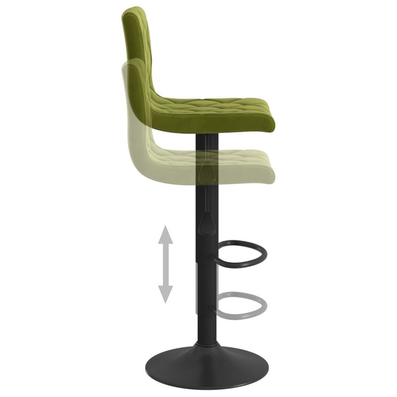 Casa si Gradina - Mobilier - Scaune si fotolii - Scaune - Scaune de bar, 2 buc., verde deschis, catifea - Infinity.ro