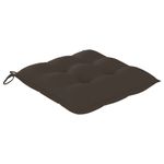 Casa si Gradina - Gradina si terasa - Mobilier exterior - Scaune si sezlonguri gradina - Scaune de gradina cu perne gri taupe, 2 buc., lemn masiv de tec - Infinity.ro
