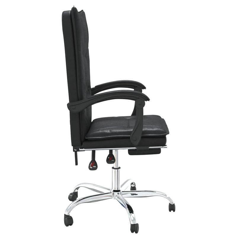 Casa si Gradina - Mobilier - Scaune si fotolii - Scaune - Scaun de birou rabatabil, negru, piele ecologica - Infinity.ro