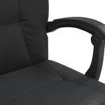 Casa si Gradina - Mobilier - Scaune si fotolii - Scaune - Scaun de birou rabatabil, negru, piele ecologica - Infinity.ro