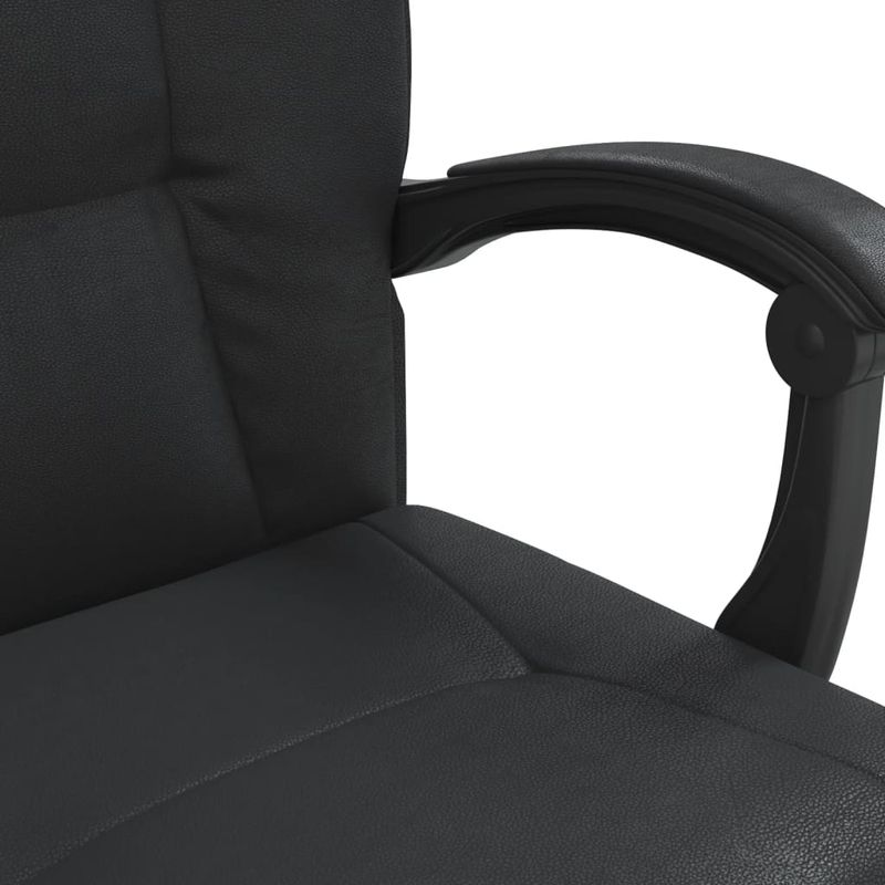 Casa si Gradina - Mobilier - Scaune si fotolii - Scaune - Scaun de birou rabatabil, negru, piele ecologica - Infinity.ro