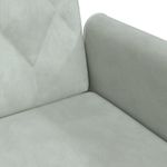 Casa si Gradina - Mobilier - Canapele si coltare - Canapele - Canapea extensibila cu cotiere, gri deschis, catifea - Infinity.ro