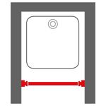 Casa si Gradina - Sanitare - Suporturi si accesorii baie - Accesorii baie - Sealskin Bara perdea de dus telescopica, alb, 80-130 cm - Infinity.ro