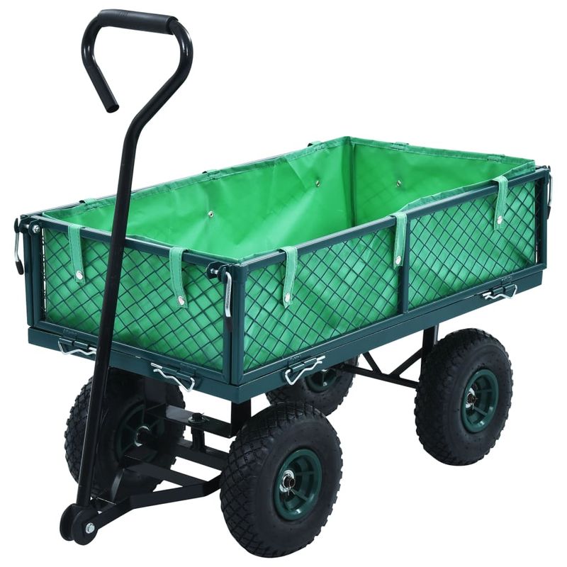 Casa si Gradina - Constructii - Depozitare, transport si protectie - Accesorii echipamente pentru transport si ridicat - Carucior manual de gradina, verde, 250 kg - Infinity.ro