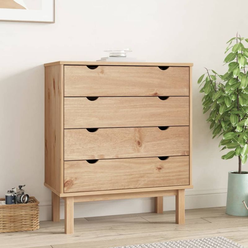 Casa si Gradina - Mobilier - Comode si corpuri - Comode - Dulap cu sertar "OTTA", 76,5x39,5x90 cm, lemn masiv de pin - Infinity.ro