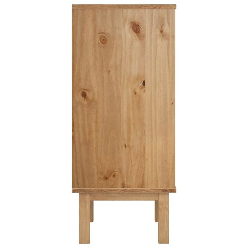 Casa si Gradina - Mobilier - Comode si corpuri - Comode - Dulap cu sertar "OTTA", maro/gri, 76,5x39,5x90 cm, lemn masiv pin - Infinity.ro