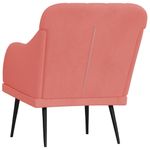 Casa si Gradina - Mobilier - Scaune si fotolii - Fotolii - Fotoliu, roz, 63x76x80 cm, catifea - Infinity.ro