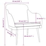 Casa si Gradina - Mobilier - Scaune si fotolii - Fotolii - Fotoliu, roz, 63x76x80 cm, catifea - Infinity.ro