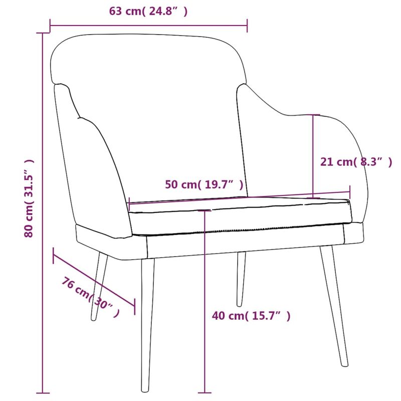 Casa si Gradina - Mobilier - Scaune si fotolii - Fotolii - Fotoliu, roz, 63x76x80 cm, catifea - Infinity.ro