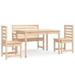 Casa si Gradina - Gradina si terasa - Mobilier exterior - Seturi mobila gradina - Set de dining pentru gradina, 4 piese, lemn masiv de pin - Infinity.ro