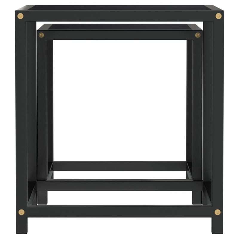 Casa si Gradina - Mobilier - Mese si birouri - Masute de cafea - Mese de ceai, 2 buc., negru, MDF - Infinity.ro