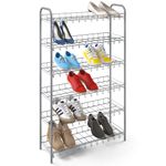 Casa si Gradina - Mobilier - Organizare si depozitare - Organizator incaltaminte - Metaltex Pantofar cu 6 rafturi Shoe 6, gri argintiu - Infinity.ro