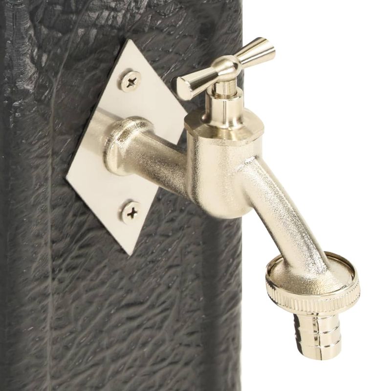 Casa si Gradina - Gradinarit si plante - Instalatii si accesorii pentru irigatii - Furtunuri de gradina si accesorii - Rezervor de gradina cu robinet, antracit, aspect piatra - Infinity.ro