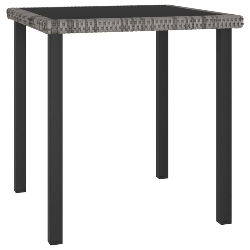 Casa si Gradina - Gradina si terasa - Mobilier exterior - Seturi mobila gradina - Set de masa si scaune de exterior, 3 piese, gri, poliratan - Infinity.ro