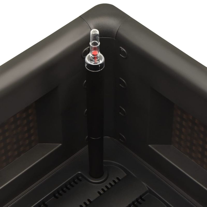 Casa si Gradina - Gradinarit si plante - Plante si ghivece - Ghivece si suporturi - Strat inaltat gradina sistem auto-udare, antracit, 100x43x33 cm - Infinity.ro