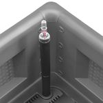 Casa si Gradina - Gradinarit si plante - Plante si ghivece - Ghivece si suporturi - Strat inaltat gradina sistem automat udare gri 100x43x33 cm - Infinity.ro