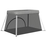 Casa si Gradina - Mobilier - Mobilier copii - Tarcuri copii - Tarc pentru copii cu saltea, gri deschis, panza textil - Infinity.ro