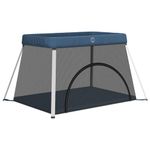 Casa si Gradina - Mobilier - Mobilier copii - Tarcuri copii - Tarc pentru copii cu saltea, bleumarin, panza textil - Infinity.ro