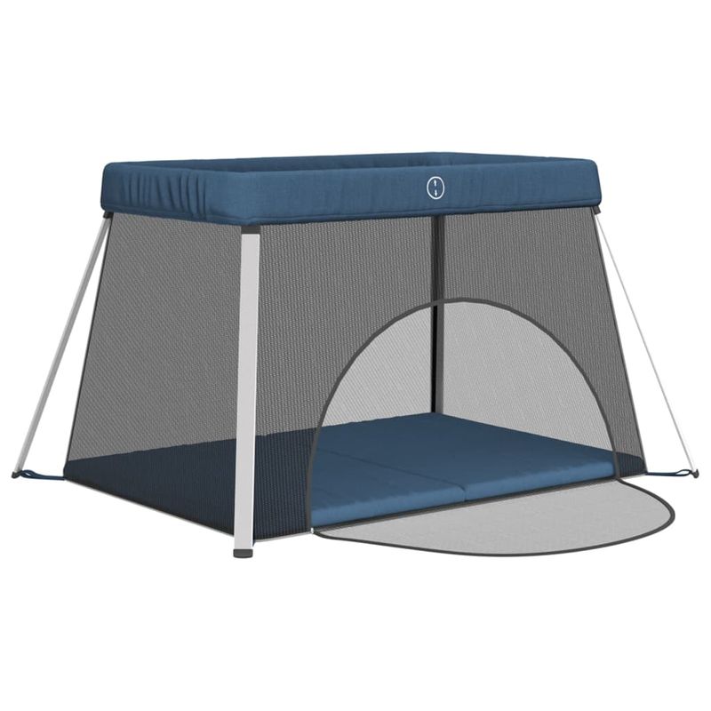 Casa si Gradina - Mobilier - Mobilier copii - Tarcuri copii - Tarc pentru copii cu saltea, bleumarin, panza textil - Infinity.ro