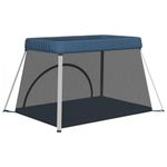 Casa si Gradina - Mobilier - Mobilier copii - Tarcuri copii - Tarc pentru copii cu saltea, bleumarin, panza textil - Infinity.ro