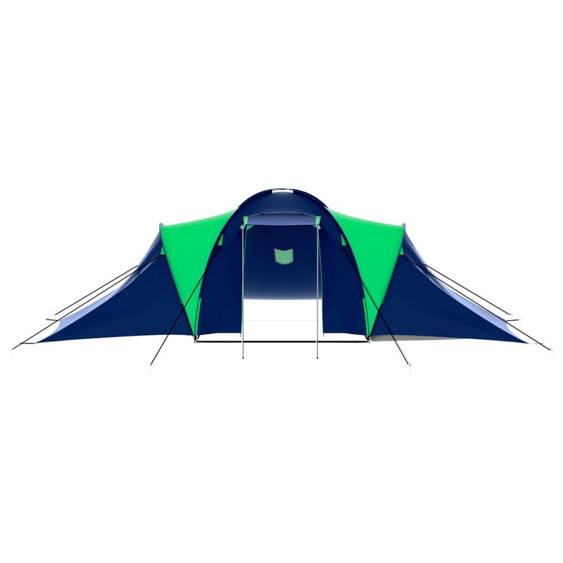 Sport si Outdoor - Camping - Corturi camping - Cort camping textil, 9 persoane, albastru si verde - Infinity.ro