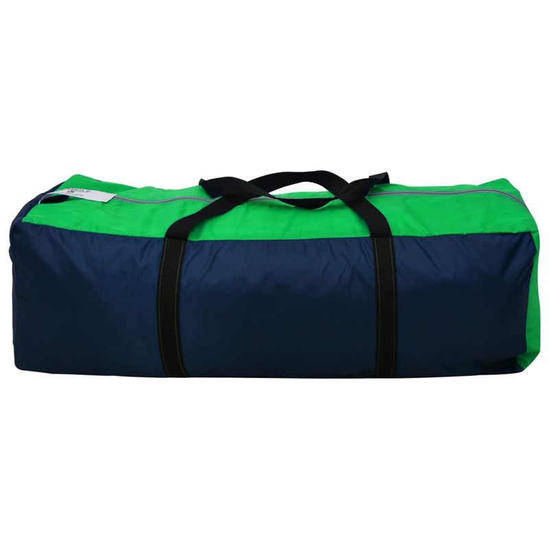 Sport si Outdoor - Camping - Corturi camping - Cort camping textil, 9 persoane, albastru si verde - Infinity.ro
