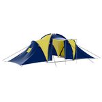 Sport si Outdoor - Camping - Corturi camping - Cort camping textil, 9 persoane, albastru si galben - Infinity.ro