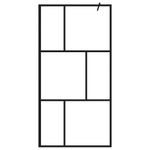 Casa si Gradina - Sanitare - Cazi si cabine de dus - Paravane si usi - Paravan de dus walk-in, negru, 100x195 cm, sticla securizata - Infinity.ro