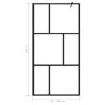 Casa si Gradina - Sanitare - Cazi si cabine de dus - Paravane si usi - Paravan de dus walk-in, negru, 100x195 cm, sticla securizata - Infinity.ro