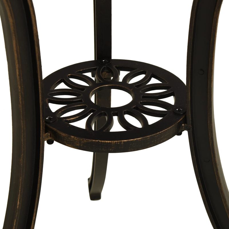 Casa si Gradina - Gradina si terasa - Mobilier exterior - Mese gradina - Masa de gradina, bronz, 62x62x65 cm, aluminiu turnat - Infinity.ro