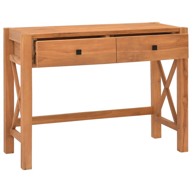 Casa si Gradina - Mobilier - Mese si birouri - Birouri - Birou cu 2 sertare, 100x40x75 cm, lemn de tec - Infinity.ro