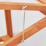 Casa si Gradina - Gradinarit si plante - Sere si solarii - Seră, 60 x 45 x 100 cm, lemn de brad, portocaliu - Infinity.ro