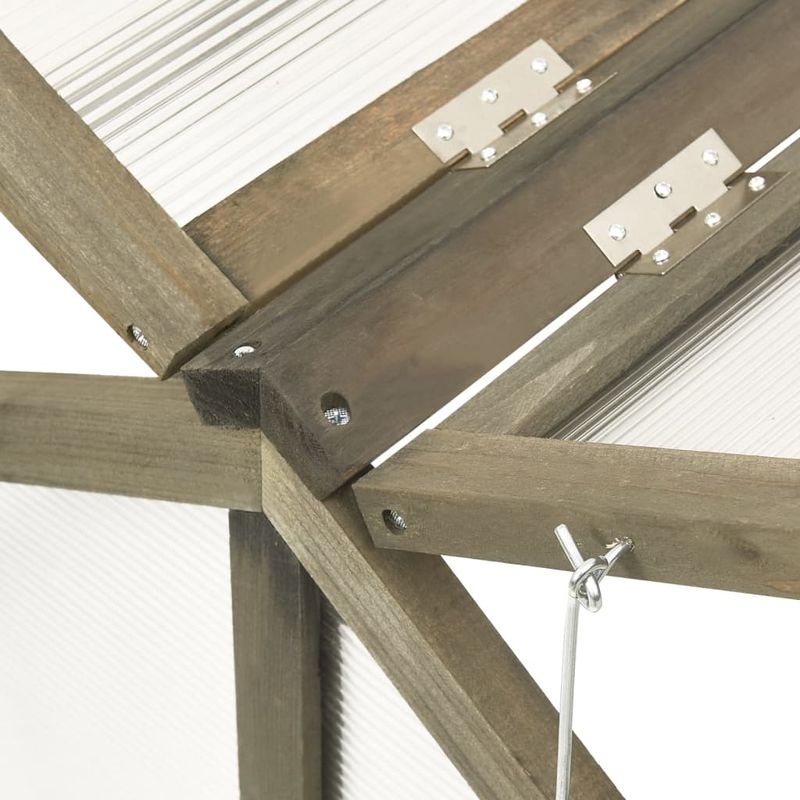 Casa si Gradina - Gradinarit si plante - Sere si solarii - Sera, gri, 114x80x50 cm, lemn de brad - Infinity.ro