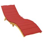 Casa si Gradina - Gradina si terasa - Mobilier exterior - Perne decorative exterior - Perna de sezlong, rosu, 200x70x3 cm, textil oxford - Infinity.ro