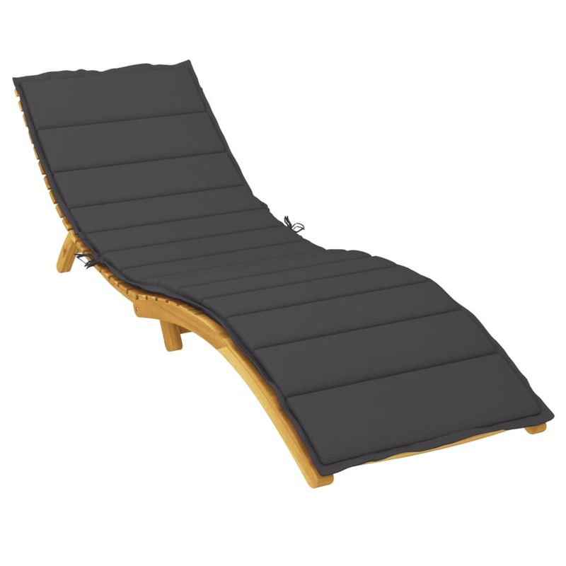 Casa si Gradina - Gradina si terasa - Mobilier exterior - Perne decorative exterior - Perna de sezlong, negru, 200x70x3 cm, textil oxford - Infinity.ro