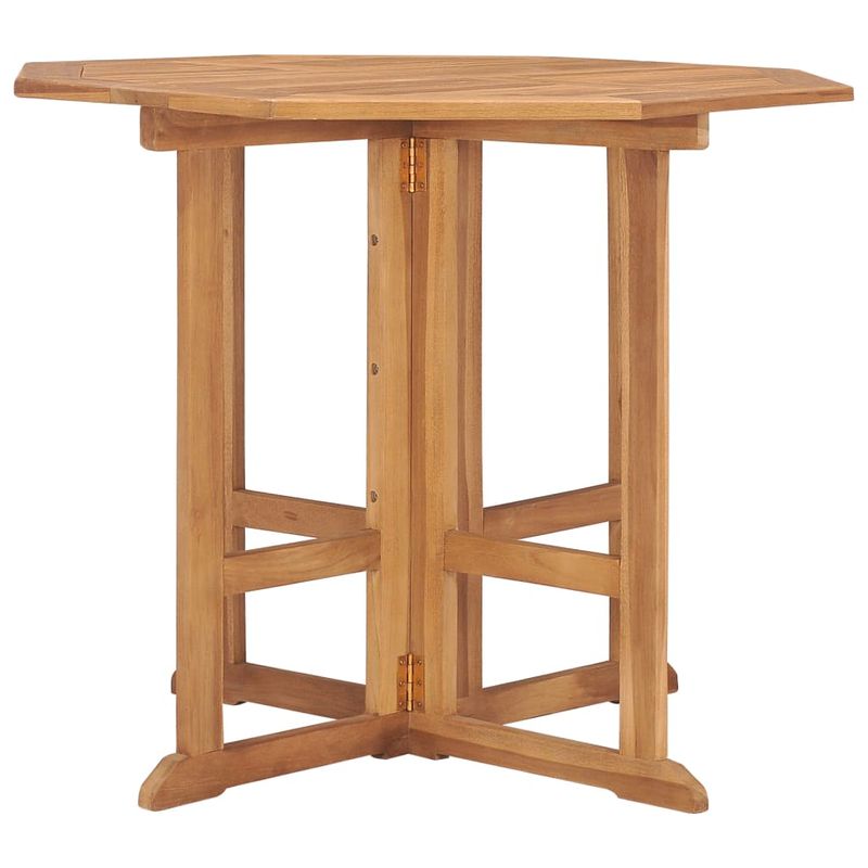 Casa si Gradina - Gradina si terasa - Mobilier exterior - Mese gradina - Masa de gradina pliabila, 90x90x75 cm, lemn masiv de tec, formă octogon - Infinity.ro