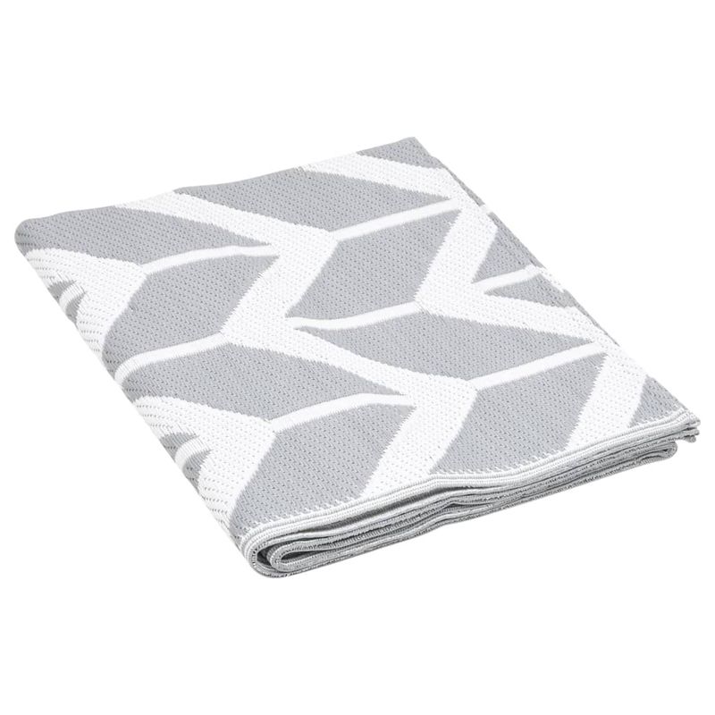 Casa si Gradina - Textile si covoare - Covoare - Covoare casa - Covor de exterior, 190x290 cm, PP, alb și gri - Infinity.ro