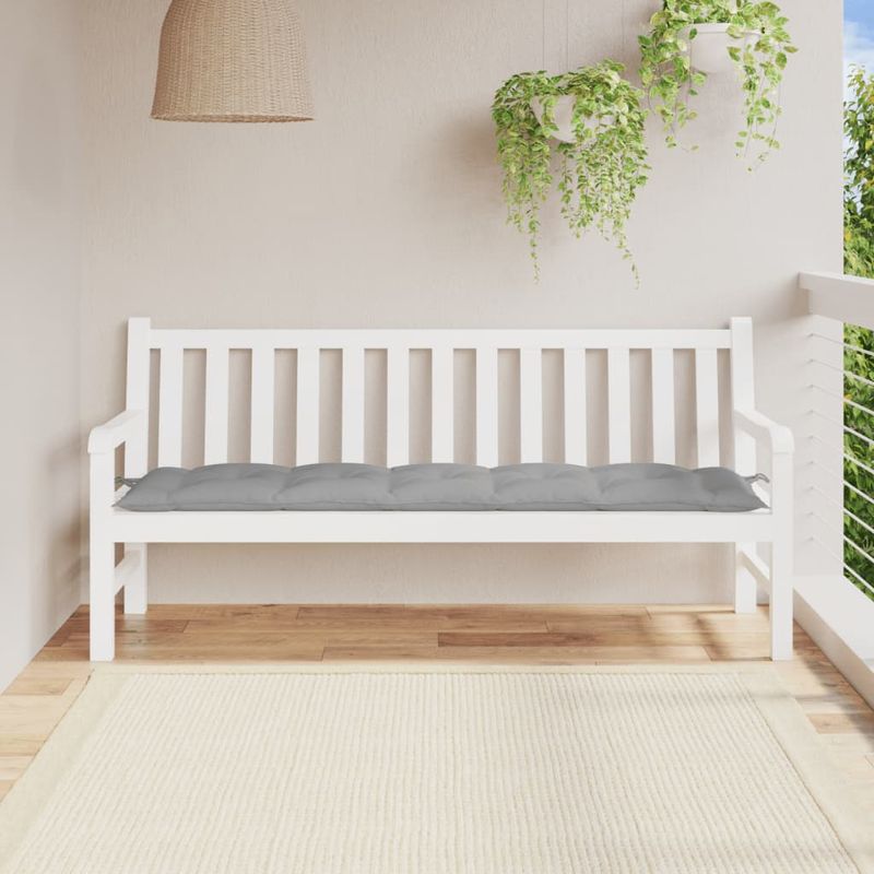 Casa si Gradina - Gradina si terasa - Mobilier exterior - Perne decorative exterior - Perna de banca de gradina, gri, 180x50x7 cm, material oxford - Infinity.ro