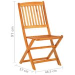 Casa si Gradina - Gradina si terasa - Mobilier exterior - Seturi mobila gradina - Set mobilier de exterior pliabil, 5 piese, lemn masiv acacia - Infinity.ro