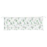 Casa si Gradina - Gradina si terasa - Mobilier exterior - Perne decorative exterior - Perna de banca de gradina, 150x50x7 cm, textil oxford, alb și verde - Infinity.ro