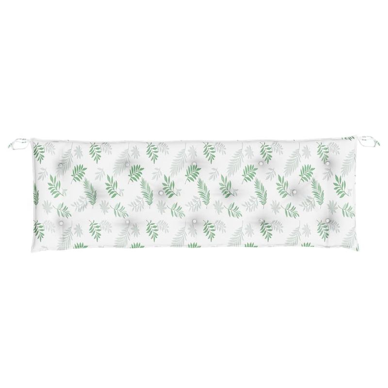 Casa si Gradina - Gradina si terasa - Mobilier exterior - Perne decorative exterior - Perna de banca de gradina, 150x50x7 cm, textil oxford, alb și verde - Infinity.ro