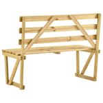 Casa si Gradina - Gradina si terasa - Mobilier exterior - Bancute de gradina - Banca de gradina, 120 cm, lemn de pin tratat - Infinity.ro